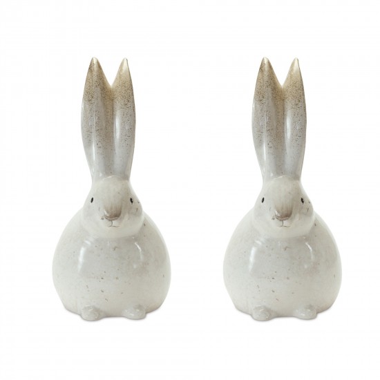 Bunny (Set Of 2) 11.75"H Terra Cotta