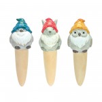 Animal Gnome Stake (Set Of 12) 7"H Terra Cotta
