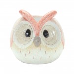 Owl (Set Of 3) 3.75"H, 4"H, 4.25"H Terra Cotta