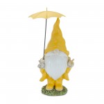 Gnome W/Umbrella (Set Of 4) 6.5"H, 8.5"H Resin