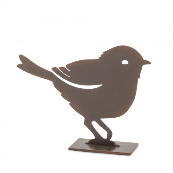 Bird (Set Of 4) 4"H, 5.5"H Metal