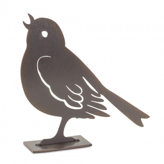 Bird (Set Of 4) 4"H, 5.5"H Metal