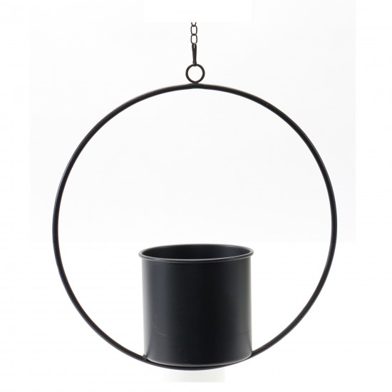 Hanging Pot (Set Of 2) 17"H Metal