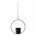 Hanging Pot (Set Of 2) 17"H Metal