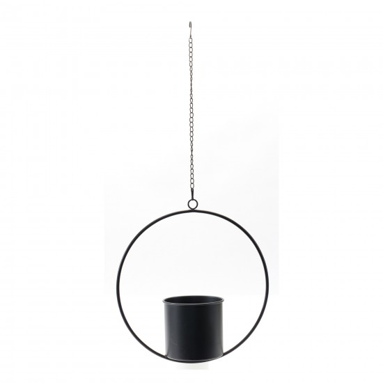 Hanging Pot (Set Of 2) 17"H Metal