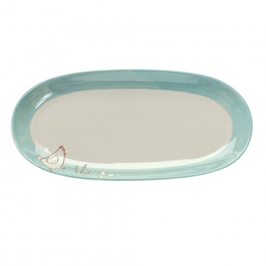 Platter (Set Of 2) 12.5"L x 6"W Stoneware