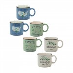 Mug (Set Of 6) 6"L x 4"H Ceramic