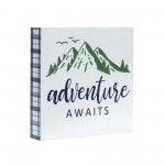 Adventure Sign (Set Of 4) 8"Sq Mdf