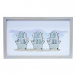 Beach Chair Frame (Set Of 2) 15.75"L x 9.5"H Mdf/Wood