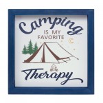 Camping Sign (Set Of 4) 10"Sq Mdf