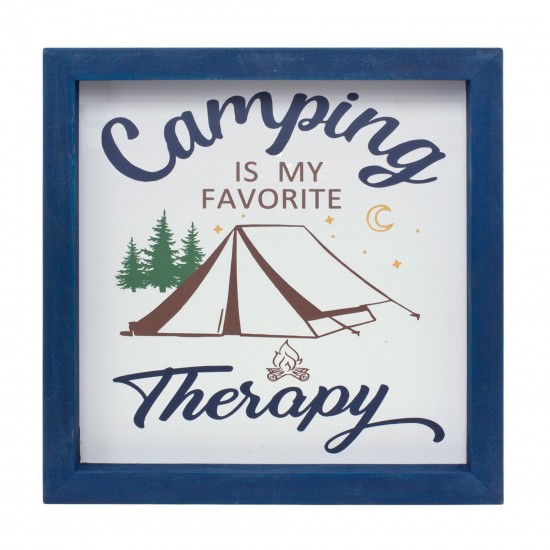 Camping Sign (Set Of 4) 10"Sq Mdf