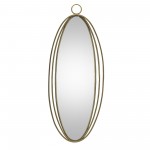 Wall Mirror 13.75"L x 34.25"H Iron/Glass