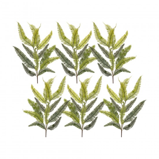 Fern Spray (Set Of 6) 39"H Plastic