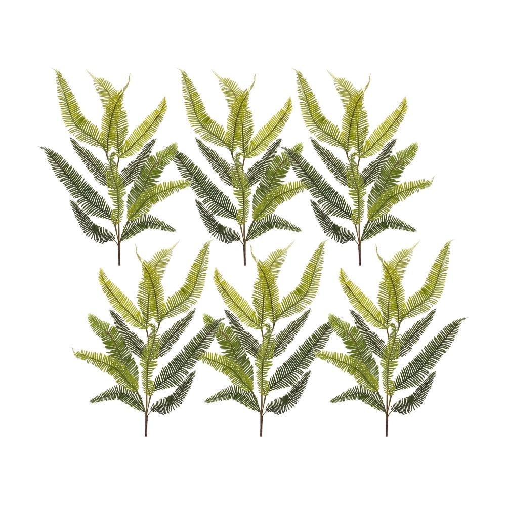 Fern Spray (Set Of 6) 39"H Plastic