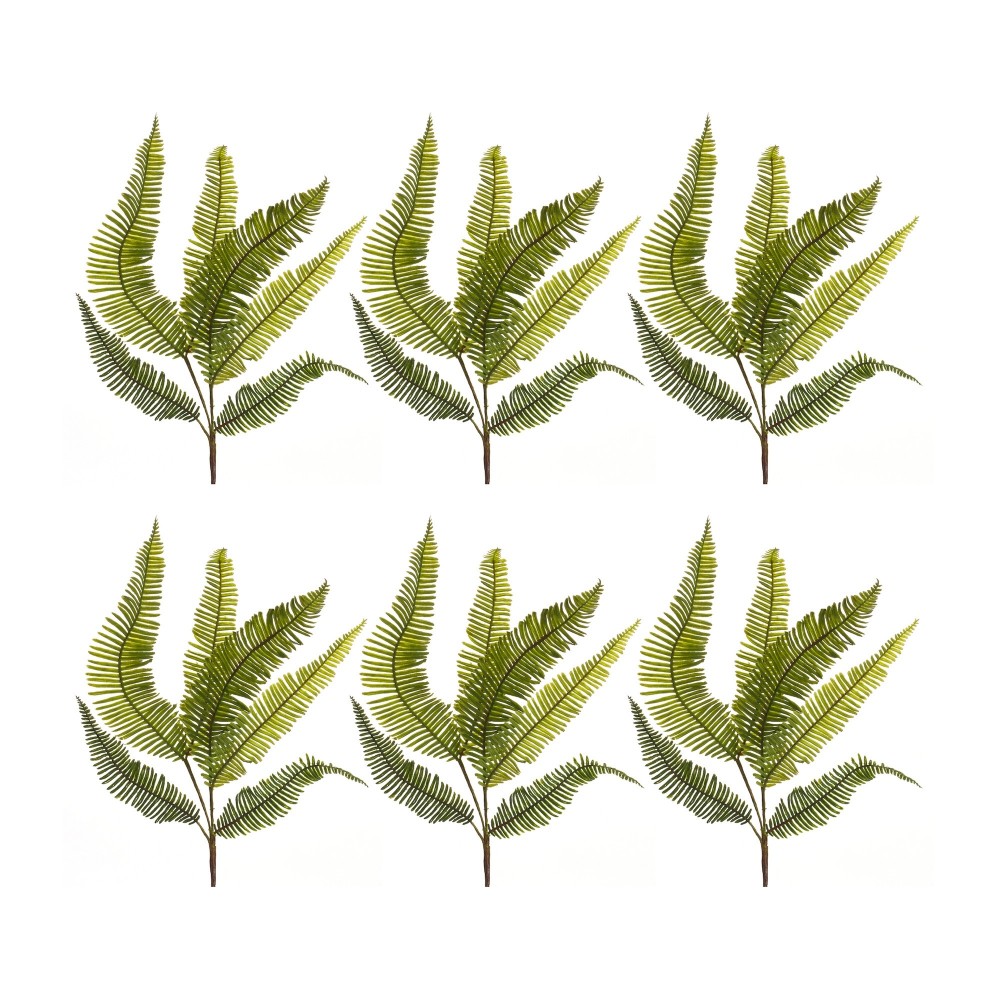 Fern Spray (Set Of 6) 28"H Plastic