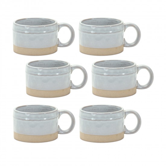 Mug (Set Of 6) 5.25"L x 2.5"H Porcelain