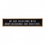 My Cup Overflows Plaque 47.25"L x 9.75"H Mdf/Wood