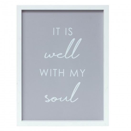 It Is Well And Thank You Plaque (Set Of 2) 11.75" x 15.75" Mdf