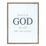 Give It To God Plaque 23.75"L x 31.5"H Mdf