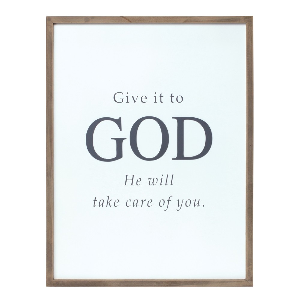 Give It To God Plaque 23.75"L x 31.5"H Mdf Give It To God Plaque 23.75"L x 31.5"H Mdf