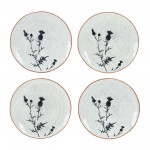 Plate (Set Of 4) 8"D Ceramic