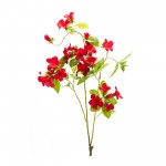 Floral Spray (Set Of 6) 24.5"H Polyester, Red, Green