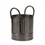 Pot W/Handle (Set Of 3) 4.5"D x 5.25"H, 5.5"D x 5.75"H, 7.25"D x 6.25"H Metal