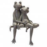 Frog Couple 13.25"L x 19.5"H Resin