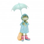 Frog W/Umbrella (Set Of 2) 7.75"H, 8.25"H Resin