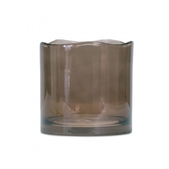 Vase 5.75"D x 6"H Glass