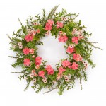 Mixed Floral Wreath 22"D Polyester
