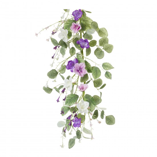 Lisianthus Garland (Set Of 2) 5'L Polyester