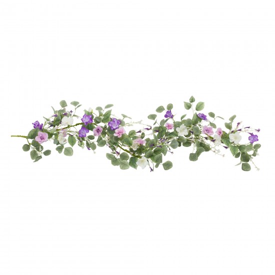 Lisianthus Garland (Set Of 2) 5'L Polyester