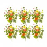 Poppy Spray (Set Of 6) 19"H Polyester