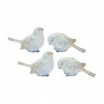 Bird (Set Of 4) 2.5"H, 3.5"H Resin
