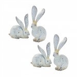 Rabbit (Set Of 4) 5.5"H, 8.25"H Resin