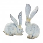 Rabbit (Set Of 4) 5.5"H, 8.25"H Resin