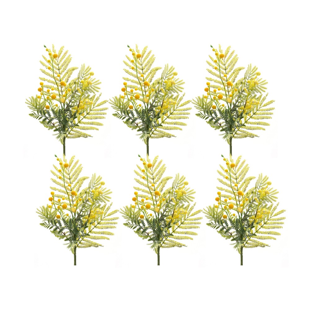 Mimosa Spray (Set Of 6) 21.5"H Plastic