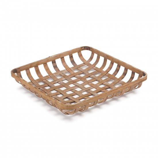 Tray (Set Of 2) 13.5"L x 2.25"H, 17"L x 3.25"H Bamboo