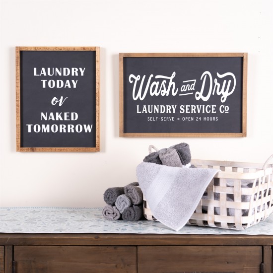 Laundry Sign 12"L x 15"H Mdf/Wood