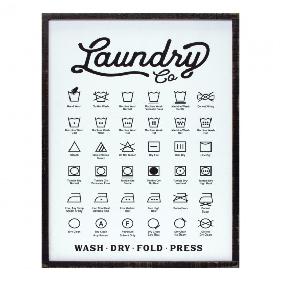 Laundry Sign 20"L x 26"H Mdf/Wood