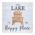 Lake Sign (Set Of 2) 15.75"Sq Mdf/Wood