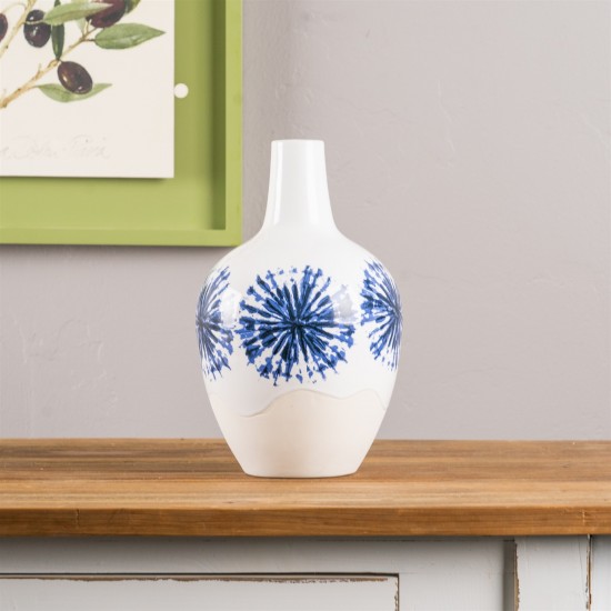 Vase 6.5"D x 11"H Ceramic
