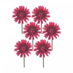 Gerbera Daisy Stem (Set Of 6) 22"H Polyester