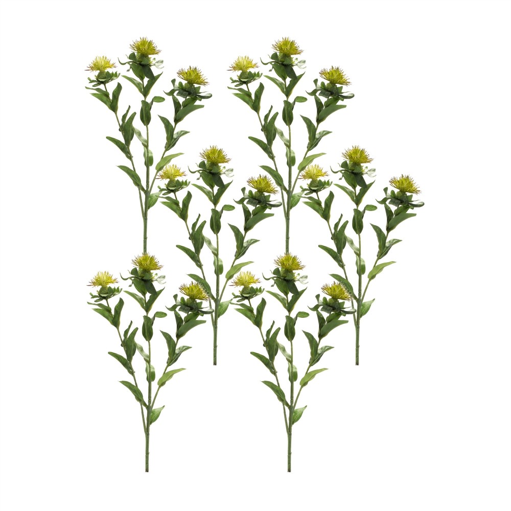 Thistle Spray (Set Of 6) 34.75"H Polyester