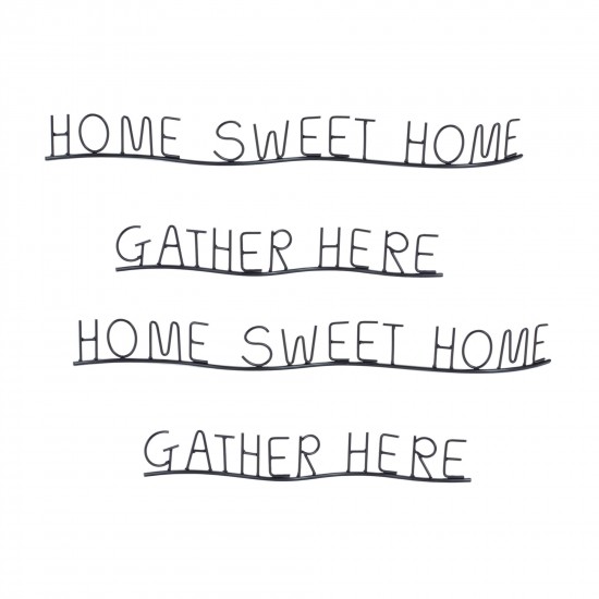 Gather And Home (Set Of 4) 15"L x 2.25"H, 22.5"L x 2.5"H Metal