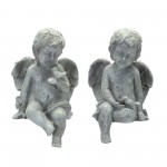 Cherub (Set Of 2) 11"H Resin