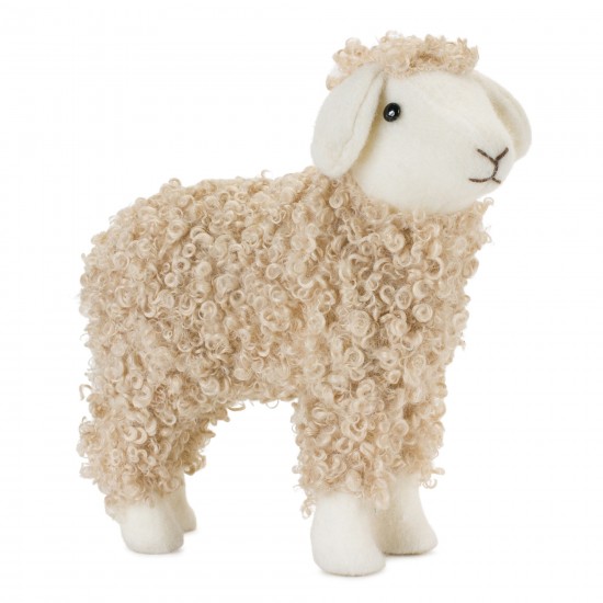 Sheep (Set Of 2) 9.5"L x 10.5"H, 9"L x 10.75"H Foam/Fabric