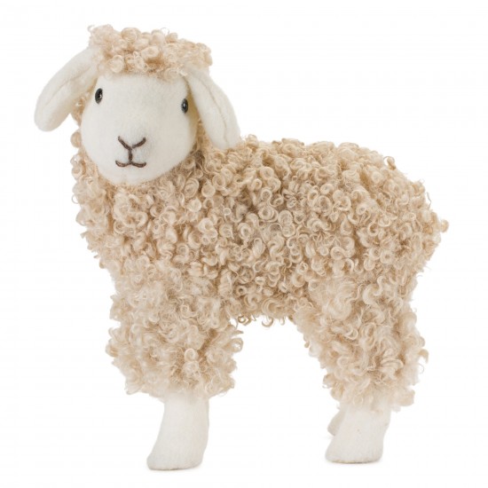 Sheep (Set Of 2) 9.5"L x 10.5"H, 9"L x 10.75"H Foam/Fabric