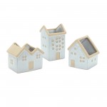 House Planter (Set Of 3) 5.5"L x 4.75"H, 4.5"L x 5.5"H, 3.5"L x 6.25"H Porcelain